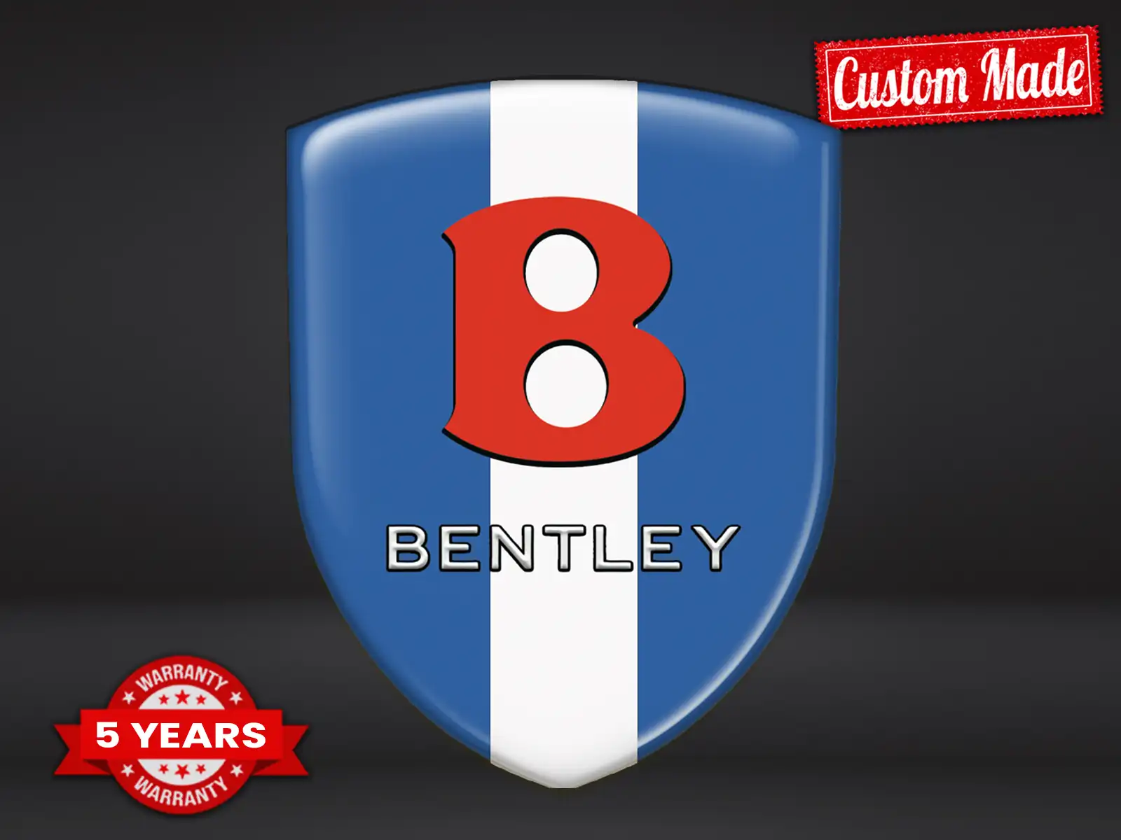 Bentley Badges Bombés Édition Course Décalcos Haut de Gamme